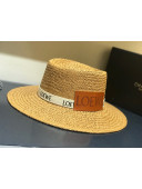 Loewe Straw Wide Brim Hat Khaki LO1 2021