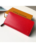 Louis Vuitton Zippy Epi Leather Wallet M62304 Red 2019