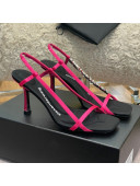 Alexander Wang Satin Strap High Heel Sandals 9.5cm Pink 2022