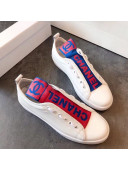 Chanel Two-Tone Sneaker White/Red/Blue 2019