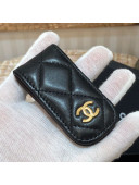 Chanel Lambskin Bill Clip A80801 Black/Gold 2021