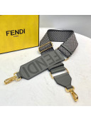 Fendi Strap You Ribbon Shoulder Strap Dark Grey 2021