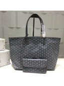 Goyard Medium/Large Shipping Tote Bag in Dark Gray