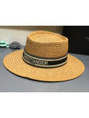 Dior Straw Wide Brim Hat Khaki D09 2021