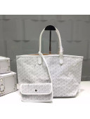 Goyard Medium/Large Shipping Tote Bag in White