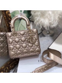 Dior MY ABCDior Small Bag in Cannage Leather Champagne 2019