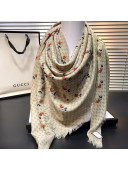 Gucci Disney x Gucci Mickey Mouse Cashmere Scarf 140x140cm Grey 2020