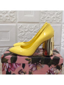 Dolce & Gabbana DG Patent Leather Pumps 6.5/10.5cm Yellow/Gold 2021 111345