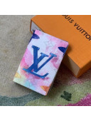 Louis Vuitton Pocket Organizer Wallet in Monogram Watercolor Multicolor Canvas M80456 2021