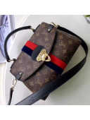 Louis Vuitton Monogram Canvas Tufted Stripe Georges BB Bag M43867 Marine Cerise 2018