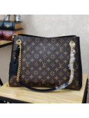 Louis Vuitton Monogram Canvas and Grained Calf Leather Surene MM Bag Noir M43772 2018