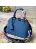 Louis Vuitton Alma BB Bag in Blue Epi Leather M57426 2021