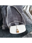 Celine Clutch on Strap in Smooth Calfskin White 2021