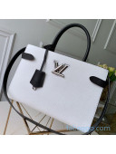 Louis Vuitton Twist Tote Bag in Epi Leather M53396 White 2020