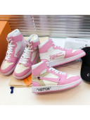 Louis Vuitton x Nike Leather High-top Sneakers Sakura Pink 2020