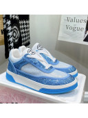 Chanel Crystal Sneakers Light Blue 2021