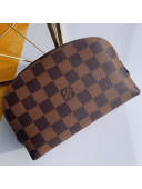 Louis Vuitton Damier Ebene Canvas Cosmetic Pouch N47516 Coffee 