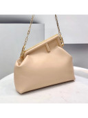 Fendi First Medium Leather Bag Nude 2021 80018L