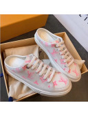 Louis Vuitton Stellar Monogram Print Open Back Sneakers Pink 2020