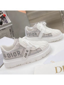 Dior DIOR-ID Sneakers in Gray Reflective Technical Fabric 2021