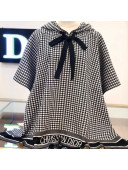 Dior Houndstooth Cape/Shawl Black 2021 110242