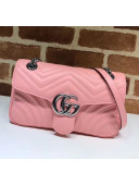 Gucci GG Marmont Matelassé Small Shoulder Bag 443497 Pastel Pink 2020