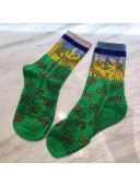 Gucci Flower Print Socks 2022 040187