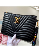 Louis Vuitton New Wave Zip Pochette Pouch M63943 Black 2019