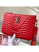 Louis Vuitton New Wave Zip Pochette Pouch M67500 Red 2019