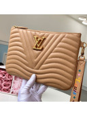 Louis Vuitton New Wave Zip Pochette Pouch M68478 Beige 2019