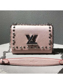 Louis Vuitton Epi Leather Twist MM Bag with Studs M53520 Pink 2018