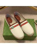 Gucci Epilogue Canvas Web Espadrilles White 2021 (For Women and Men)