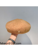 Celine Beret Hat Brown 2021 110435