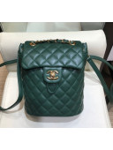 Chanel Lambskin Quilting Mini Backpack Green 2019