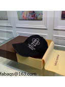 Louis Vuitton Vivienne Canvas Baseball Hat Black 2021