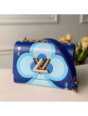 Louis Vuitton Game On Twist PM Bag in Oversized Flower Print Epi Leather M57460 Blue 2021