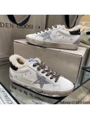 Golden Goose Super-Star Sneakers With Shearling Lining and Black Back 2021