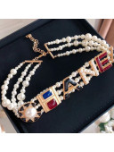 Chanel Pearl Wide Choker Necklace AB1954 2019