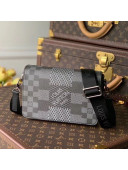 Louis Vuitton Men's Studio Messenger Bag in Damier 3D Canvas N50013 Dark Grey 2021