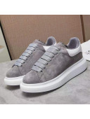 Alexander Mcqueen Suede and Calfskin Sneakers Grey 2021