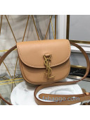 Saint Laurent Kaia Mini Satchel in Smooth Vintage Leather 623097 Brown 2020