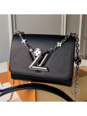 Louis Vuitton Epi Leather Flower Twist PM M55412 Black 2019