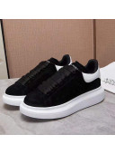 Alexander Mcqueen Suede and Calfskin Sneakers Black 2021