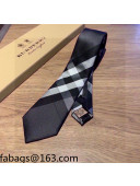 Burberry Check Silk Tie Black 2021 110450