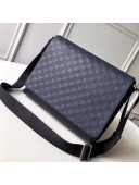 Louis Vuitton Damier Infini Cowhide Leather District MM Bag For Men Navy Blue 2018