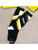 Fendi Roman Logo Socks Black 2019