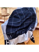 Herems Wool & Cashmere Avalon III Throw Blanket Blue 2020