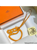 Hermes Paddock Cheval Charm Orange 2021