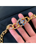 Chanel Stone Chain Belt Blue 2021