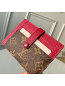 Louis Vuitton Monogram Canvas Monogran Card Holder M61730 Red 2020